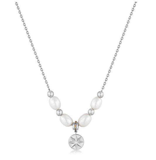  Modern Muse - Ketten mit Anhänger - Silber / Rhodiniert - Perle - 43cm